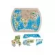 Puzzle din lemn 21 piese Beleduc - O lume intreaga Puzzle din lemn 21 piese Beleduc - O lume intreaga