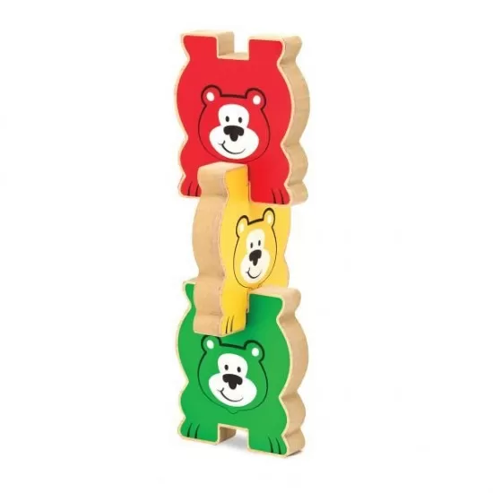 Puzzle lemn in relief Ursuletii colorati Melissa and Doug