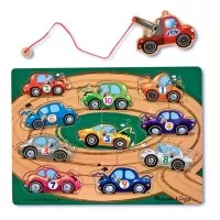 Puzzle lemn magnetic Remorcherul Melissa and Doug