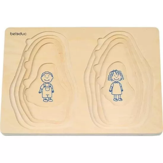 Puzzle stratificat Bunica si Bunicul Beleduc Puzzle stratificat Bunica si Bunicul Beleduc