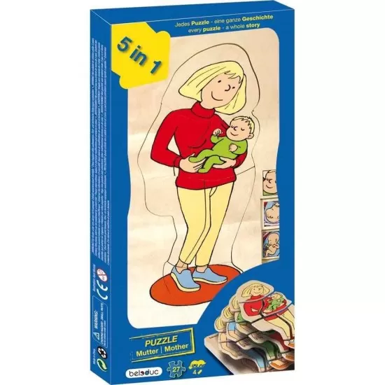 Puzzle stratificat Mama si Copilul Beleduc Puzzle stratificat Mama si Copilul Beleduc