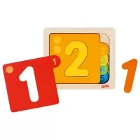 Puzzle stratificat pentru invatarea numerelor 10 piese