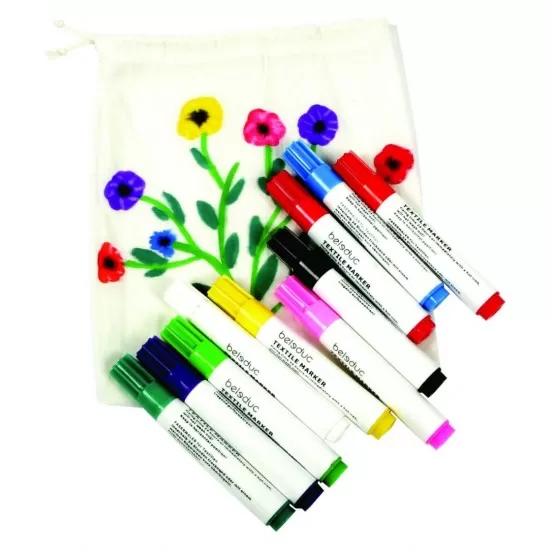Set 10 carioci pentru textile - Beleduc Set 10 carioci pentru textile - Beleduc