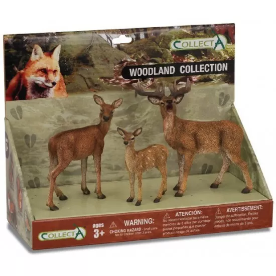 Set 3 figurine Animale din padure - Collecta Set 3 figurine Animale din padure - Collecta