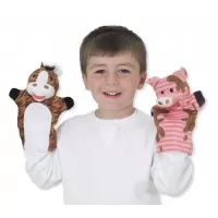 Set 4 papusi de mana Ferma Melissa and Doug