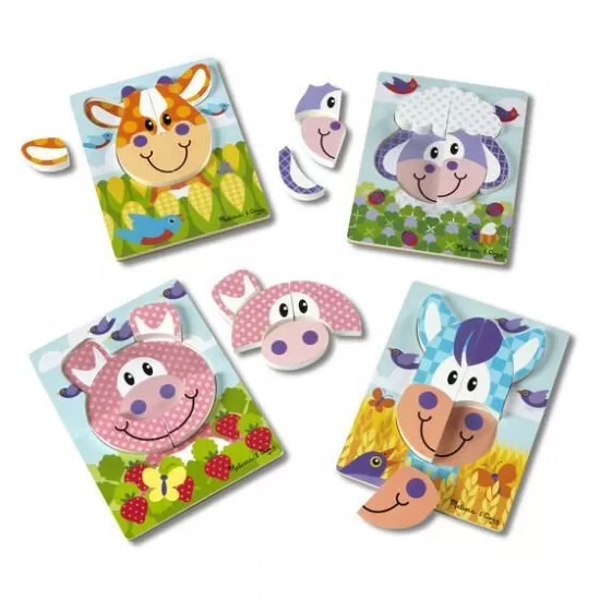 Set 4 puzzle Animale domestice - Melissa & Doug Set 4 puzzle Animale domestice - Melissa & Doug