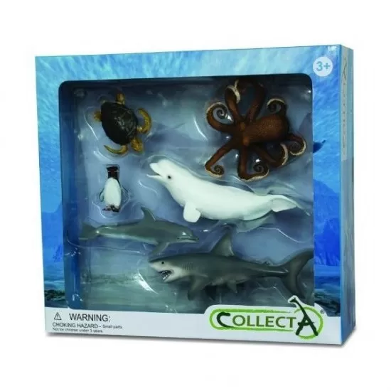 Set 6 figurine viata acvatica Collecta Set 6 figurine viata acvatica Collecta
