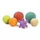 Set 6 mingi senzoriale din cauciuc natural Eco pentru bebelusi