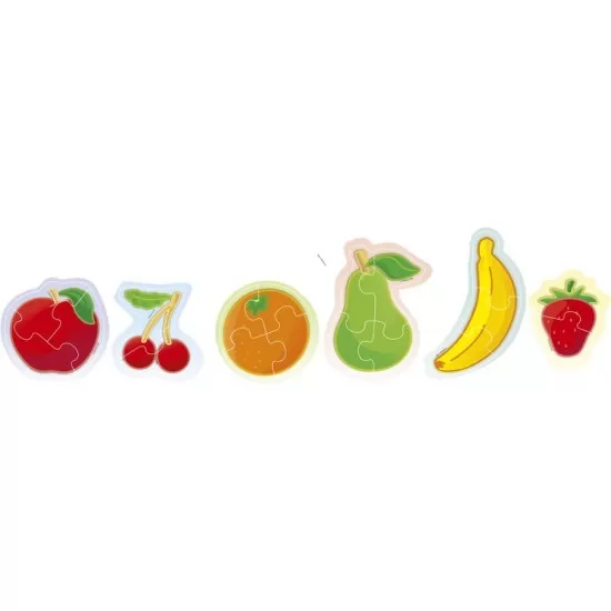 Set 6 puzzle Fructe - Miniland Set 6 puzzle Fructe - Miniland