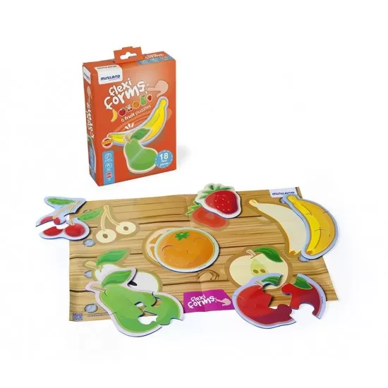 Set 6 puzzle Fructe - Miniland Set 6 puzzle Fructe - Miniland