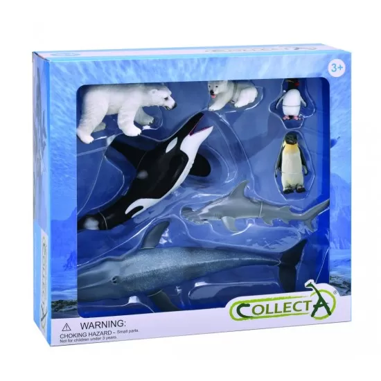Set 7 figurine pictate manual animale Antarctica Set 7 figurine pictate manual animale Antarctica