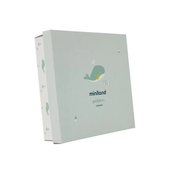 Set cadou bebe - Zornaitoare si paturica moale de atasament Ocean