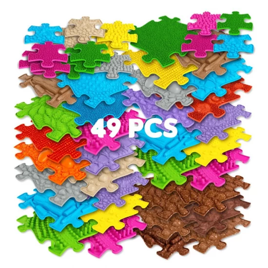 Set covorase ortopedice senzoriale puzzle Diamant A Muffik 49 piese Set covorase ortopedice senzoriale puzzle Diamant A Muffik 49 piese