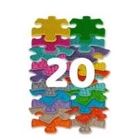 Set covorase ortopedice senzoriale puzzle Mini Puzzle Muffik 20 piese