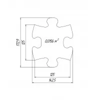 Set covorase ortopedice senzoriale puzzle Mini Puzzle Muffik 20 piese