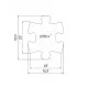 Set covorase ortopedice senzoriale puzzle Mini Puzzle Muffik 20 piese