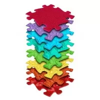 Set Covorase ortopedice senzoriale tip puzzle Curcubeu