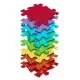 Set Covorase ortopedice senzoriale tip puzzle Curcubeu
