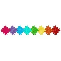 Set Covorase ortopedice senzoriale tip puzzle Curcubeu