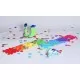 Set Covorase ortopedice senzoriale tip puzzle Curcubeu