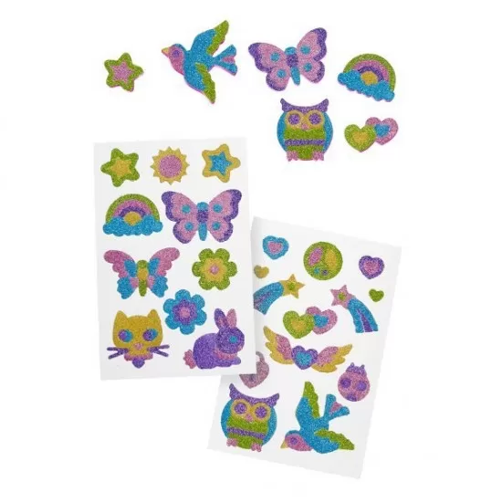 Set creatie abtibilduri cu sclipici Prietenie - Melissa and Doug Set creatie abtibilduri cu sclipici Prietenie - Melissa and Doug