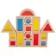 Set cuburi de construit cu ferestre Set cuburi de construit cu ferestre