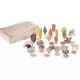 Set de 37 figurine din lemn pentru activitati educative Padurea