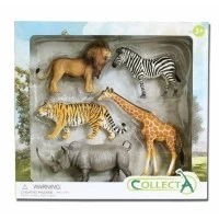 Set 5 figurine pictate manual Animale din Savana Africana