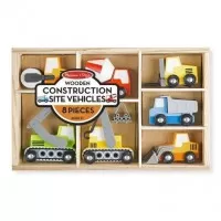 Set de 7 masinute utilitare din lemn Melissa and Doug