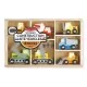 Set de 7 masinute utilitare din lemn Melissa and Doug Set de 7 masinute utilitare din lemn Melissa and Doug