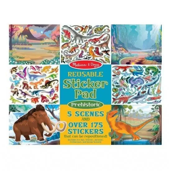 Set de abtibilduri reutilizabile Lumea Preistorica Melissa and Doug Set de abtibilduri reutilizabile Lumea Preistorica Melissa and Doug