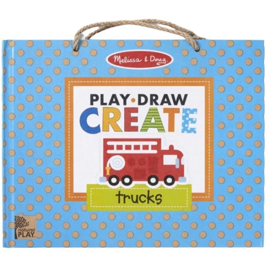 Set de creatie Camioane Melissa & Doug Set de creatie Camioane Melissa & Doug