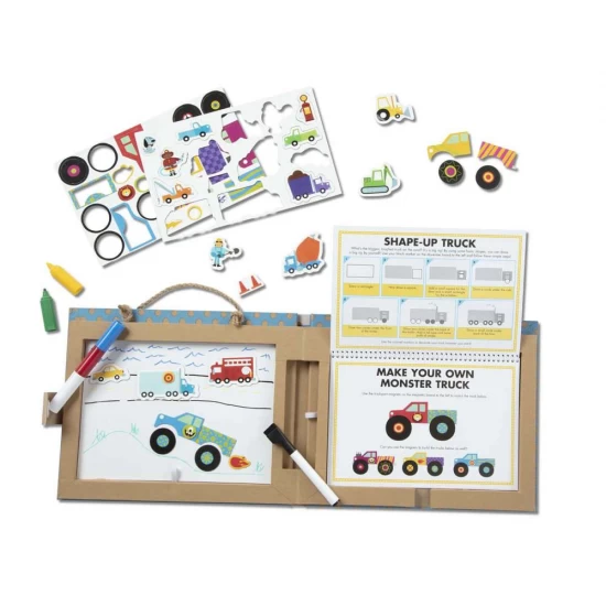 Set de creatie Camioane Melissa & Doug Set de creatie Camioane Melissa & Doug