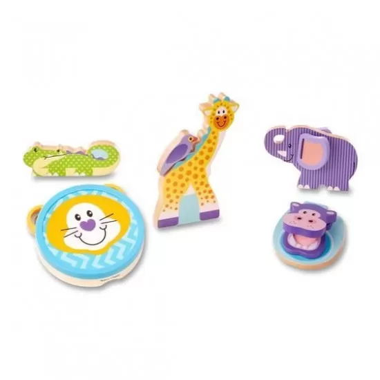 Set de instrumente muzicale Safari - Melissa & Doug Set de instrumente muzicale Safari - Melissa & Doug