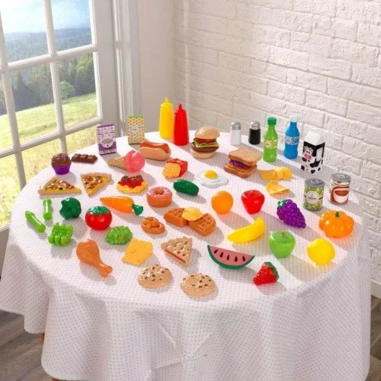 Set de joaca 65 piese alimente diverse Set de joaca 65 piese alimente diverse