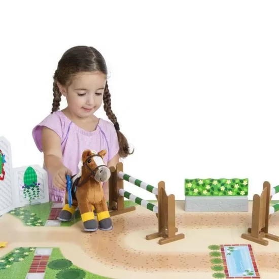 Set de joaca Melissa & Doug - Concursul de echitatie Set de joaca Melissa & Doug - Concursul de echitatie