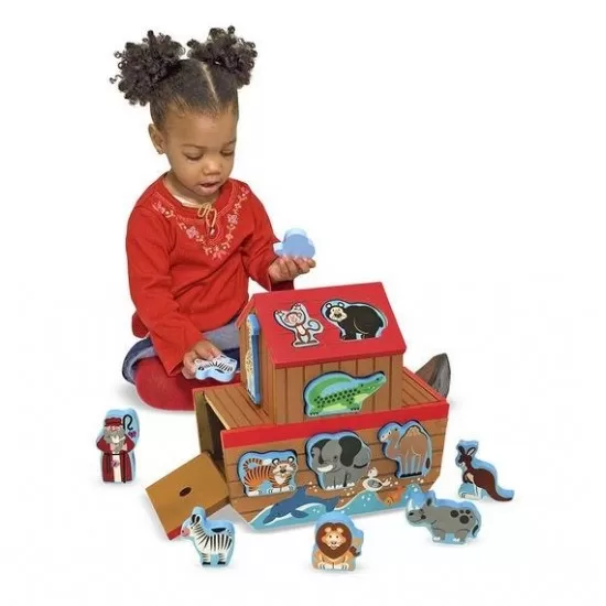 Set de joaca din lemn Arca lui Noe Melissa and Doug Set de joaca din lemn Arca lui Noe Melissa and Doug