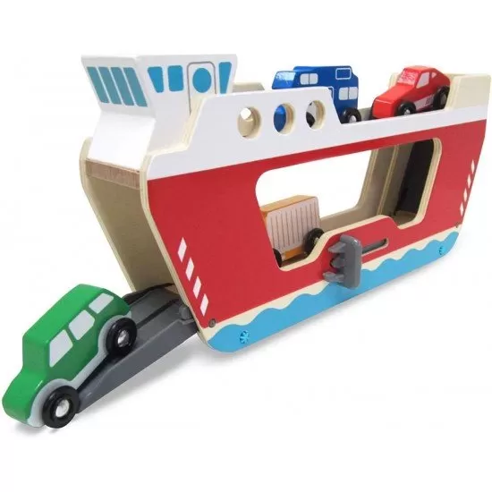 Set de joaca din lemn Feribot Melissa and Doug Set de joaca din lemn Feribot Melissa and Doug