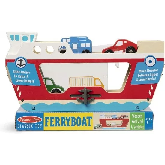 Set de joaca din lemn Feribot Melissa and Doug Set de joaca din lemn Feribot Melissa and Doug