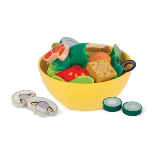 Set de joaca din lemn Salate delicioase Melissa and Doug Set de joaca din lemn Salate delicioase Melissa and Doug