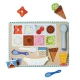 Set de joaca din lemn si puzzle magnetic - Inghetata Set de joaca din lemn si puzzle magnetic - Inghetata