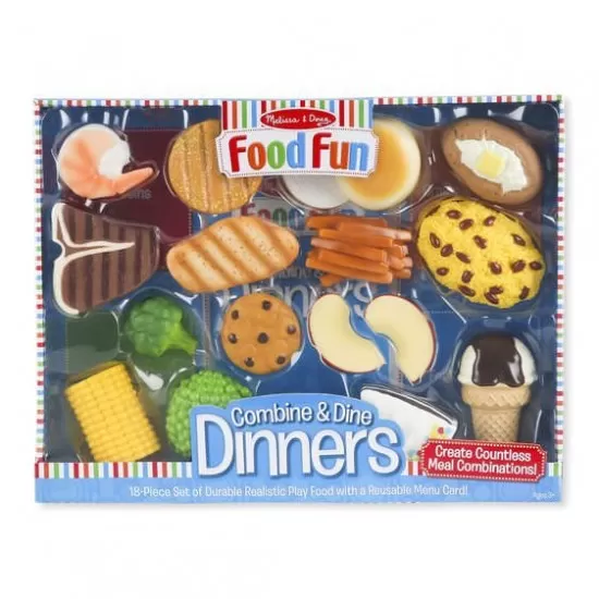 Set de joaca Melissa & Doug - Hai sa luam cina Blue Set de joaca Melissa & Doug - Hai sa luam cina Blue
