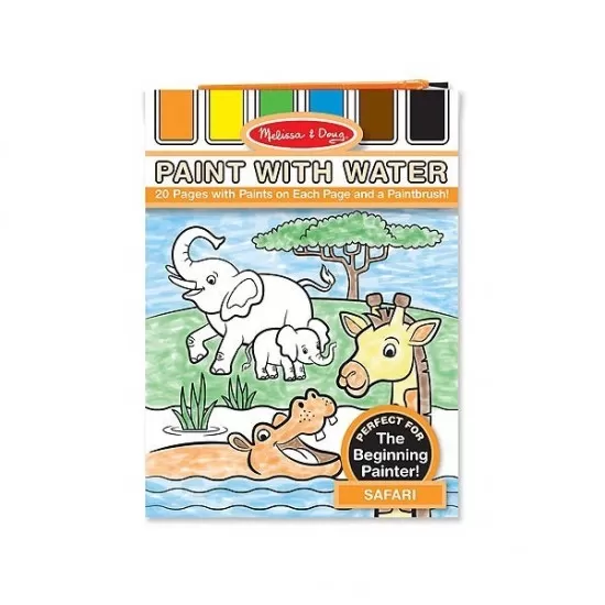 Set de pictura cu apa Safari Melissa and Doug Set de pictura cu apa Safari Melissa and Doug
