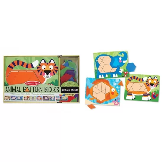 Set de sabloane cu animale Melissa and Doug Set de sabloane cu animale Melissa and Doug