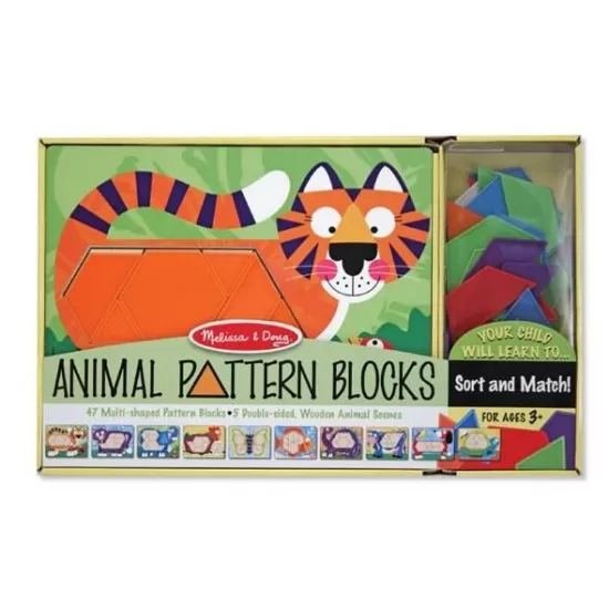 Set de sabloane cu animale Melissa and Doug Set de sabloane cu animale Melissa and Doug