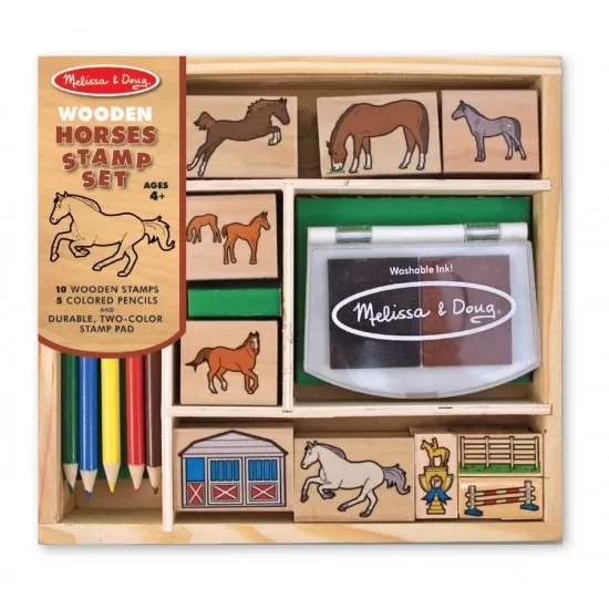 Set de stampile Caluti Melissa and Doug Set de stampile Caluti Melissa and Doug