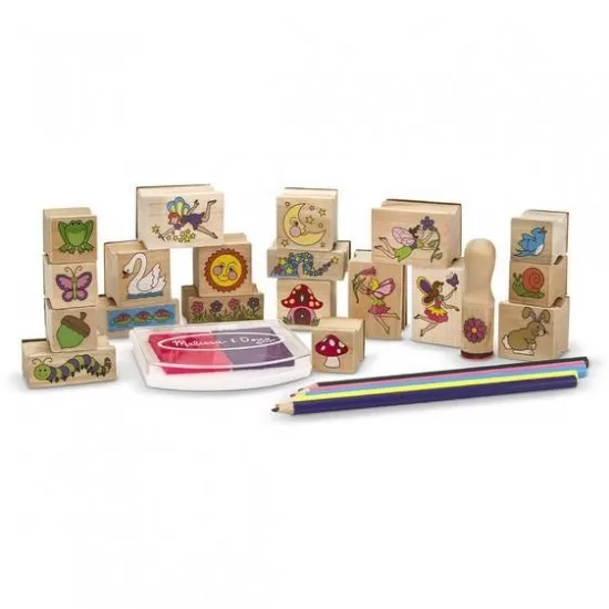 Set de stampile Gradina Zanelor - Melissa & Doug Set de stampile Gradina Zanelor - Melissa & Doug