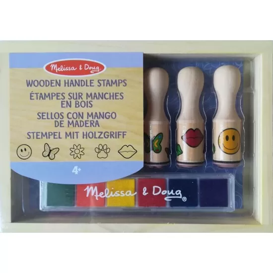 Set de stampile Happy Handle Melissa and Doug Set de stampile Happy Handle Melissa and Doug