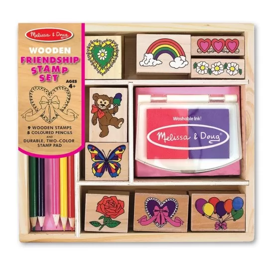Set de stampile Prietenie Melissa and Doug Set de stampile Prietenie Melissa and Doug