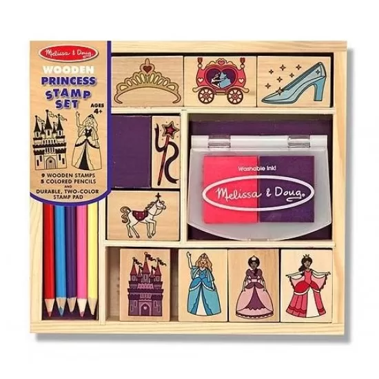 Set de stampile Printese Melissa and Doug Set de stampile Printese Melissa and Doug